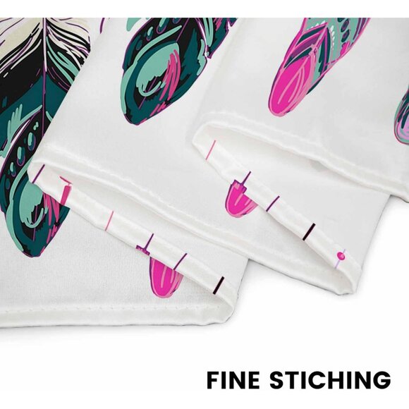 Saint Patrick Day Head Scarf Green Clover Leaf Silk Feel Bandana for Women Girls - Picture 3 of 7